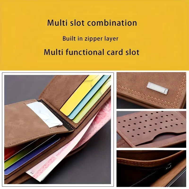 Custom Photo Wallet for Men – Personalised Picture & Text Engraved Bifold Wallet