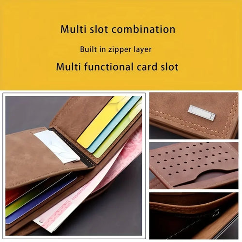 Custom Photo Wallet for Men – Personalised Picture & Text Engraved Bifold Wallet