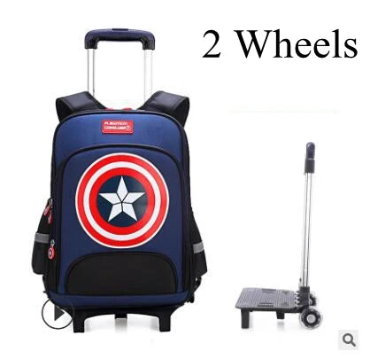 School Rolling backpacks for boys Travel bags for kid Boy's School wheeled backpack wheeled bag for School Trolley bag On wheels