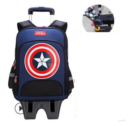 School Rolling backpacks for boys Travel bags for kid Boy's School wheeled backpack wheeled bag for School Trolley bag On wheels