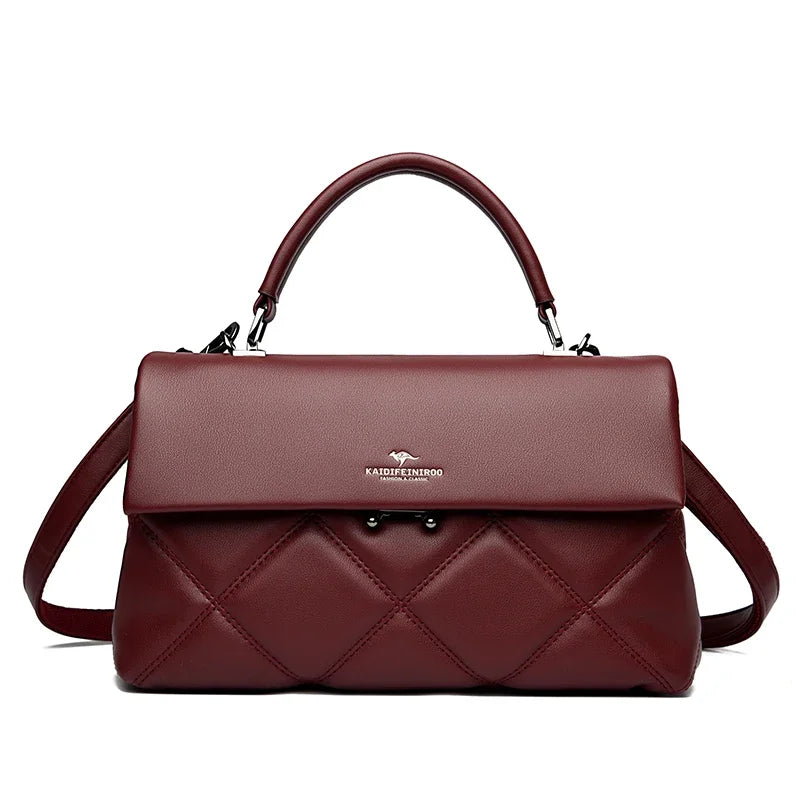 Women's Korean Style Soft PU Leather Crossbody Bag – Versatile Shoulder Handbag