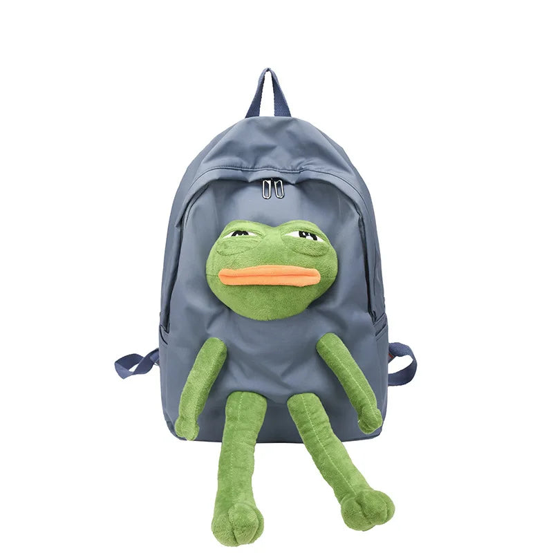 Funny Frog Children's Backpack Boys and Girls Fashion Children School Bags