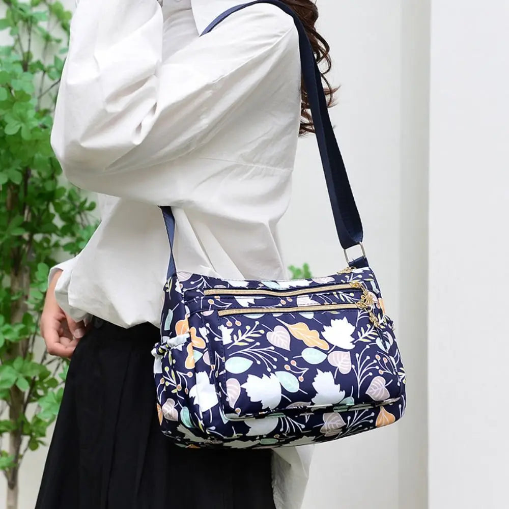 Women's Bag New Large-capacity Mummy Handbag Solid Color Waterproof Single-shoulder Diagonal Bag Elderly Oxford Totes
