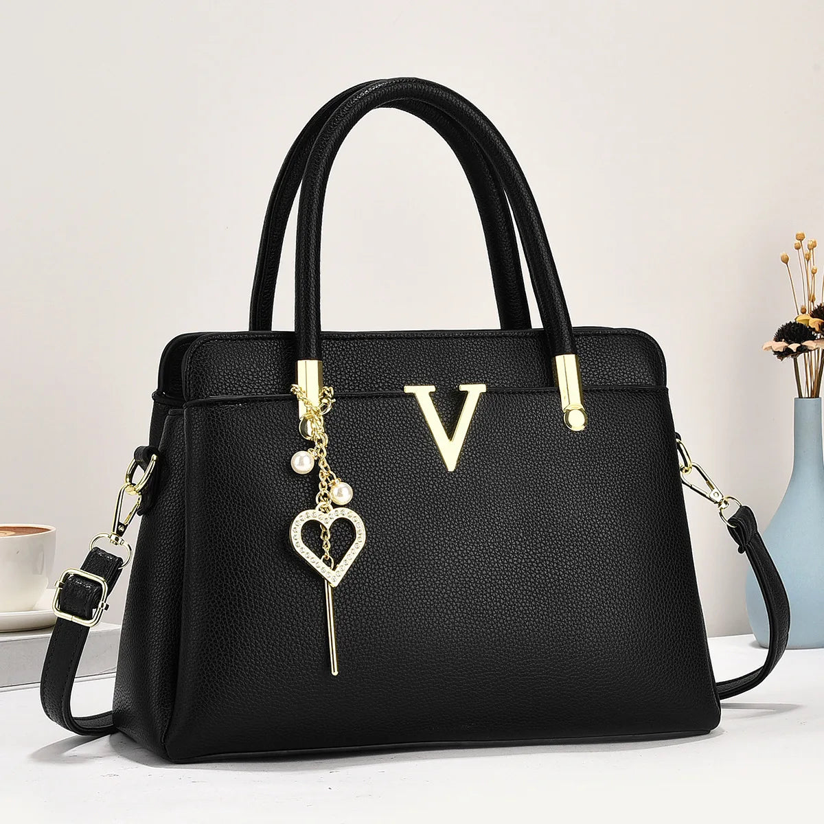 Women's Luxury Square Handbag – PU Leather Shoulder & Messenger Bag