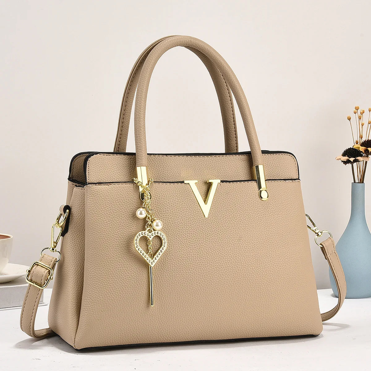 Women's Luxury Square Handbag – PU Leather Shoulder & Messenger Bag
