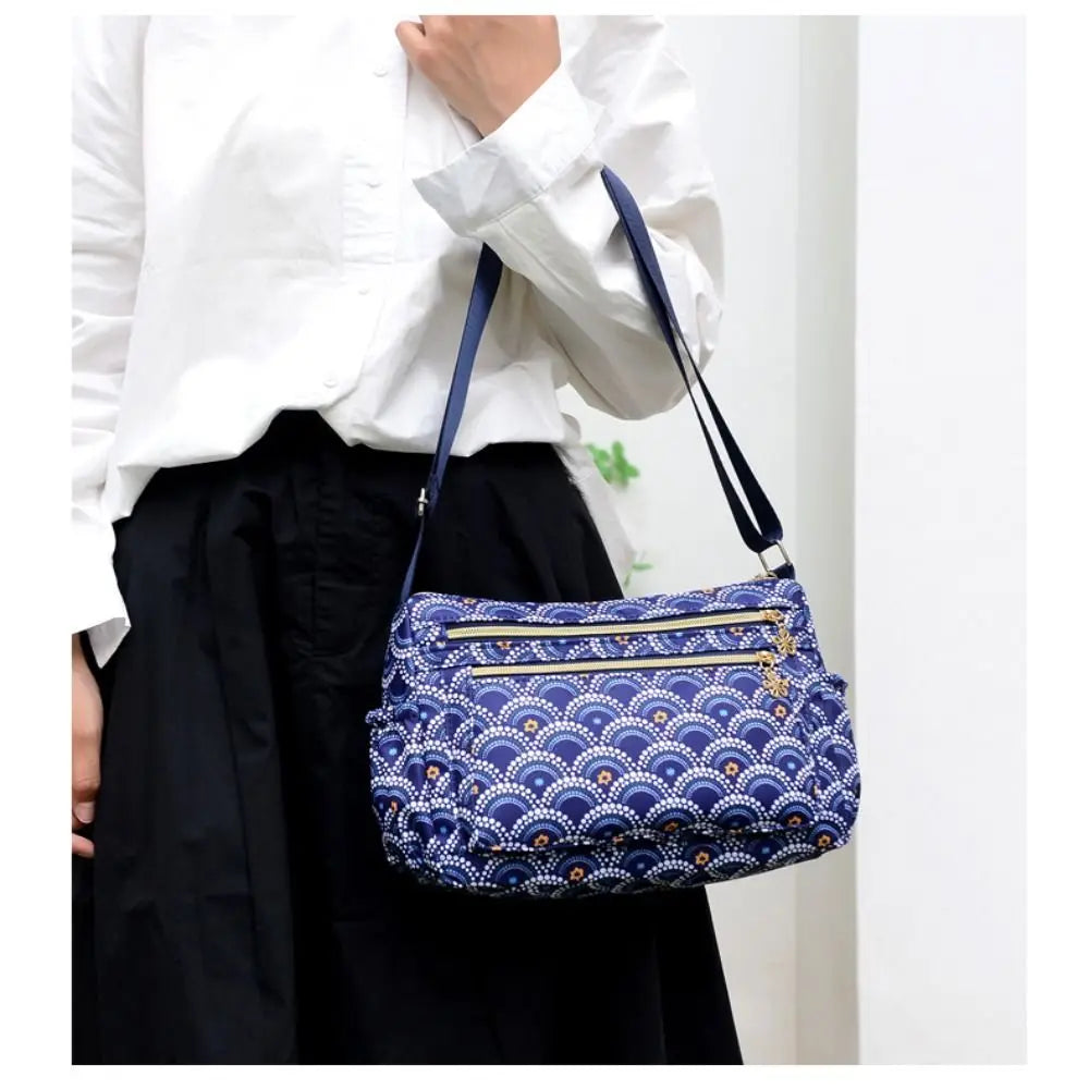Women's Bag New Large-capacity Mummy Handbag Solid Color Waterproof Single-shoulder Diagonal Bag Elderly Oxford Totes