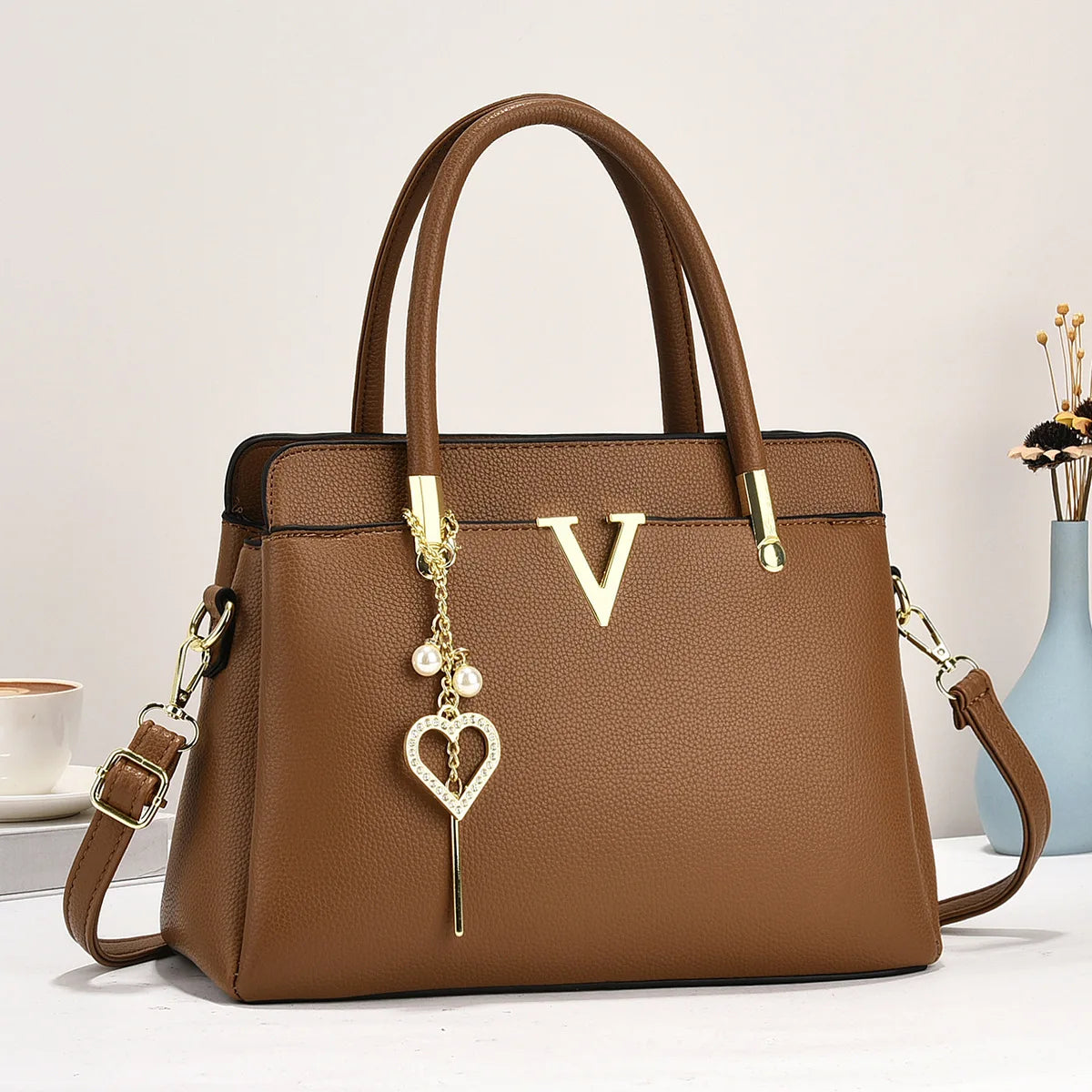 Women's Luxury Square Handbag – PU Leather Shoulder & Messenger Bag