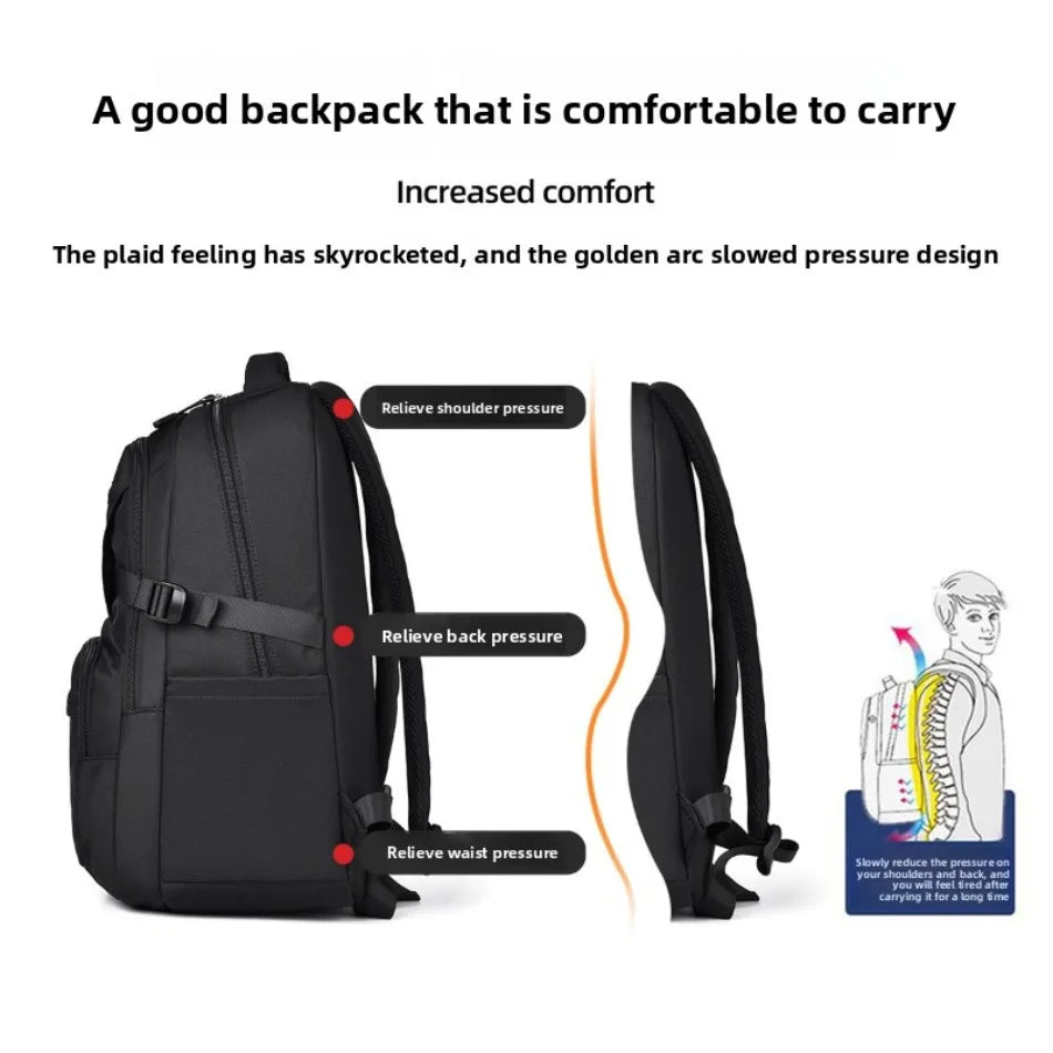 Schoolbag Junior High School Students Simple Peplum Shoulder Bags Campus Lightweight Large Capacity Travel Backpacks
