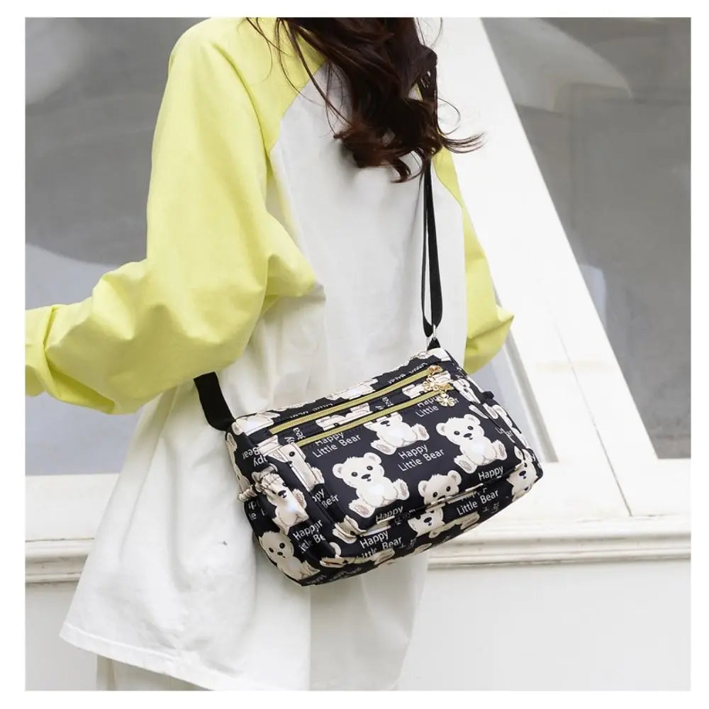 Women's Bag New Large-capacity Mummy Handbag Solid Color Waterproof Single-shoulder Diagonal Bag Elderly Oxford Totes