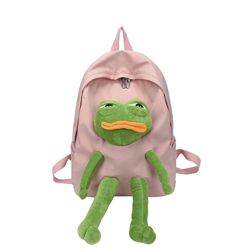 Funny Frog Children's Backpack Boys and Girls Fashion Children School Bags