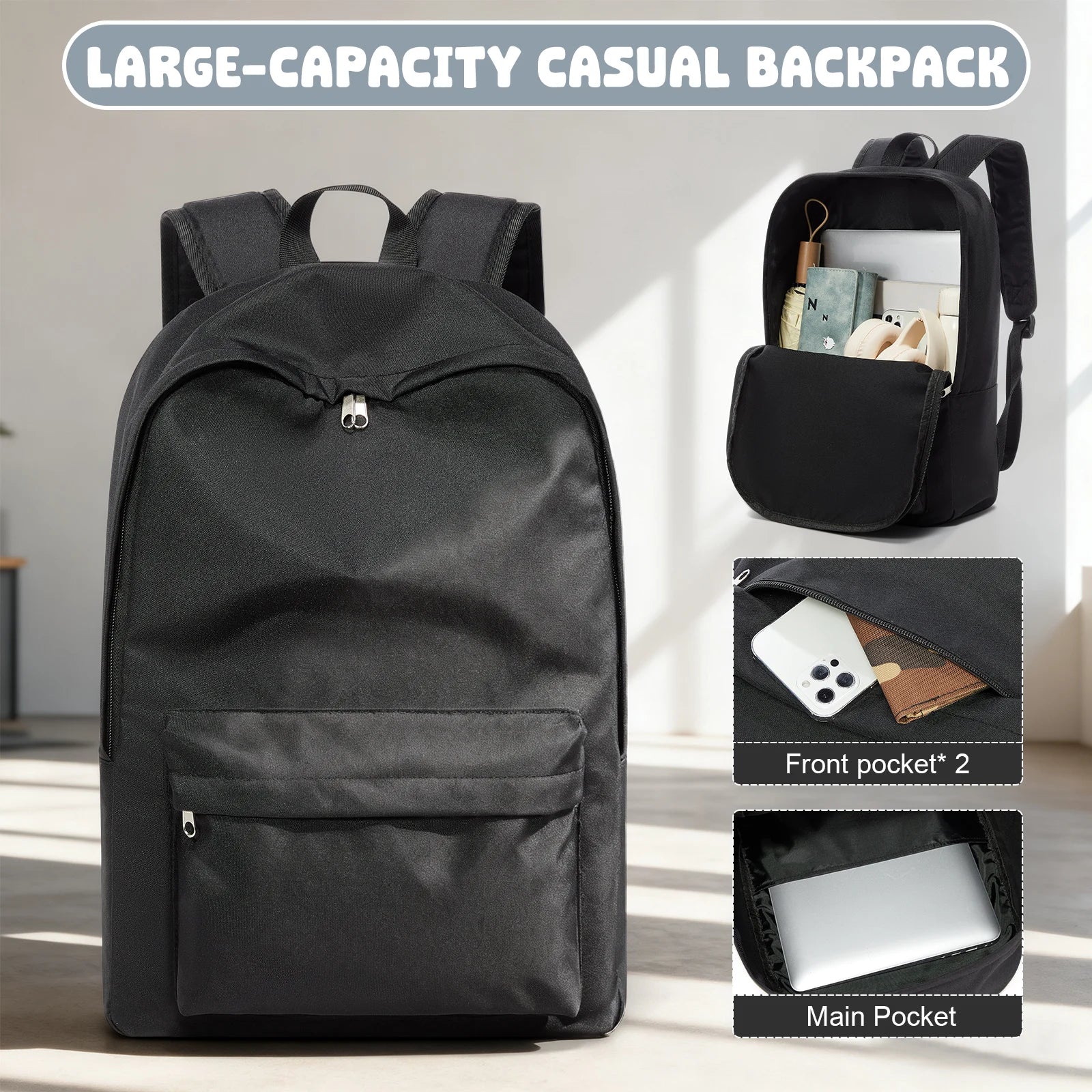 School Backpack for High School &university Teens Backpack Fashion Large Student Backpack Girls School Bag Women Backpack Leisure Backpack