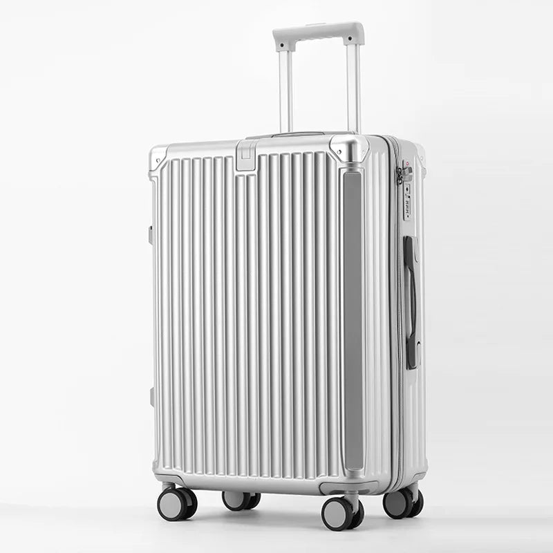 SUSHIMU Suitcase  Travel Suitcase Men 20 24 26 Carry-On Luggage Women PC   Frame Trolley Case