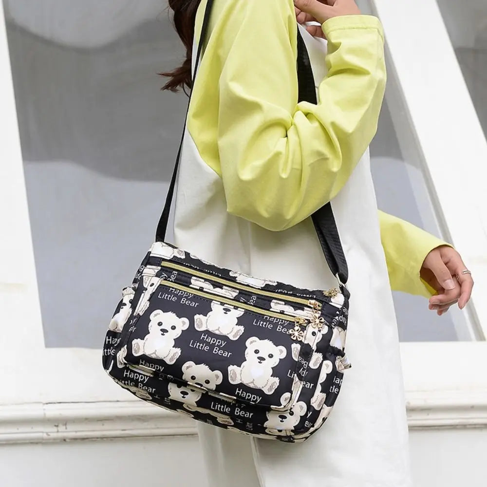 Women's Bag New Large-capacity Mummy Handbag Solid Color Waterproof Single-shoulder Diagonal Bag Elderly Oxford Totes