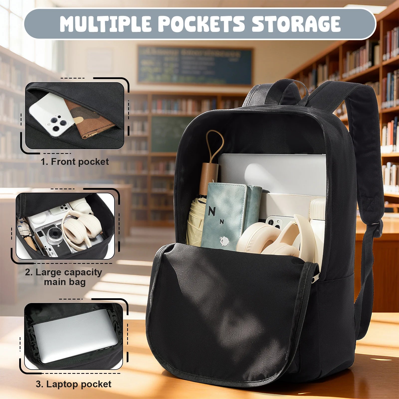School Backpack for High School &university Teens Backpack Fashion Large Student Backpack Girls School Bag Women Backpack Leisure Backpack
