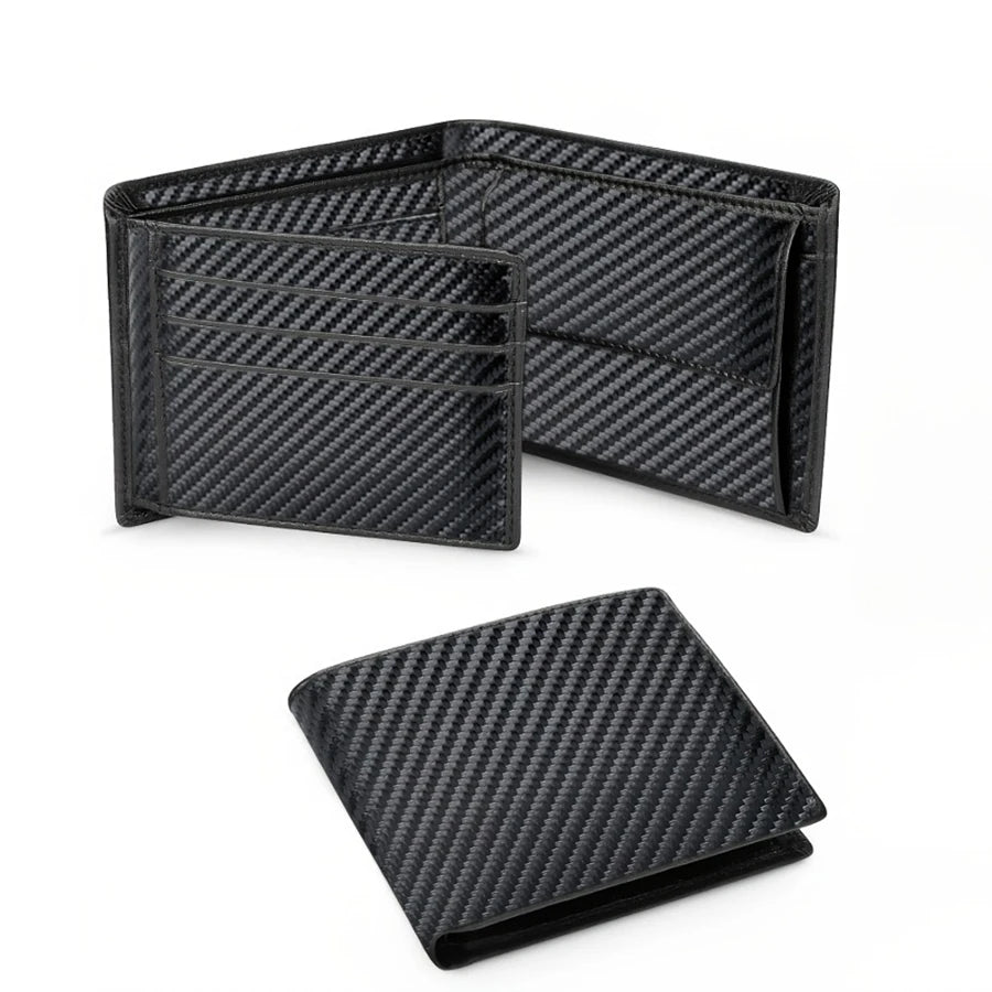 Wallets Mens Slim RFID Blocking Genuine Leather with Coin Pocket  2 Banknote Compartments 10 Credit Card Holders Wallet for Men