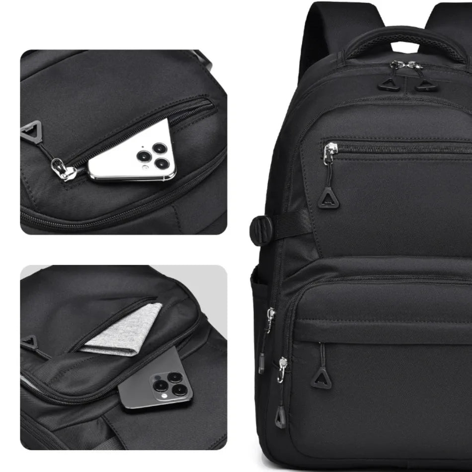 Schoolbag Junior High School Students Simple Peplum Shoulder Bags Campus Lightweight Large Capacity Travel Backpacks