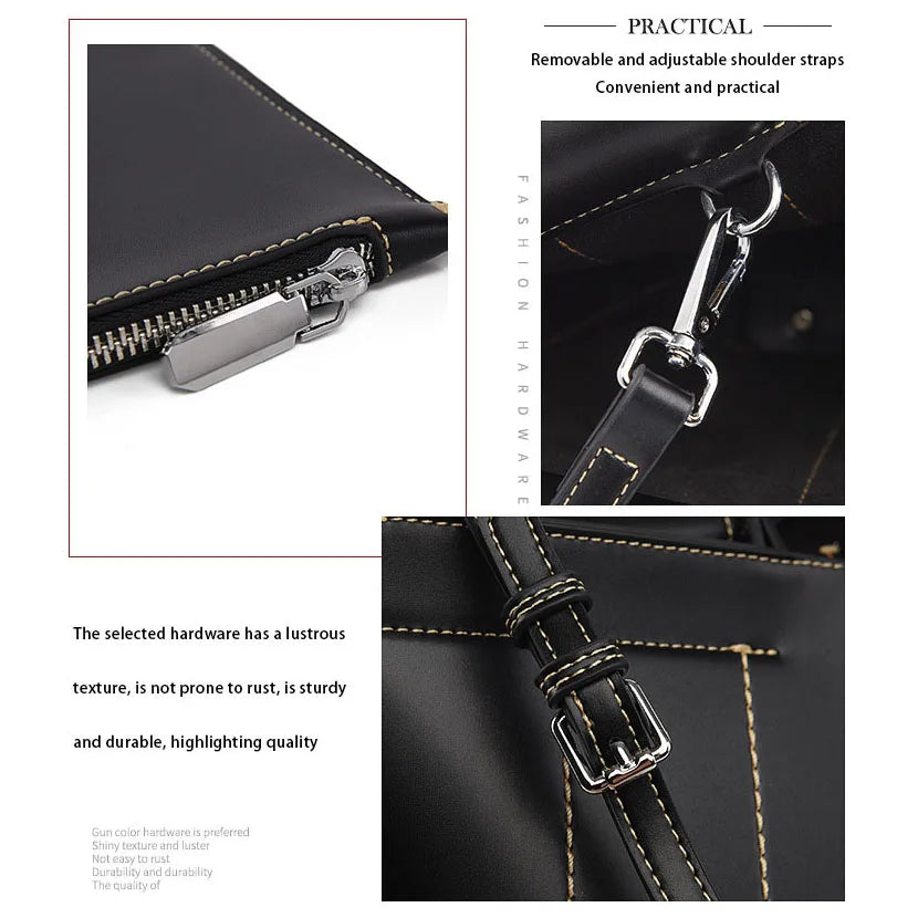 Women's Tote Bag, Large-Capacity Briefcase, Simple Casual Bag, High-End Handbag, Shopping Bag, Outdoor Commuting Shoulder Bag