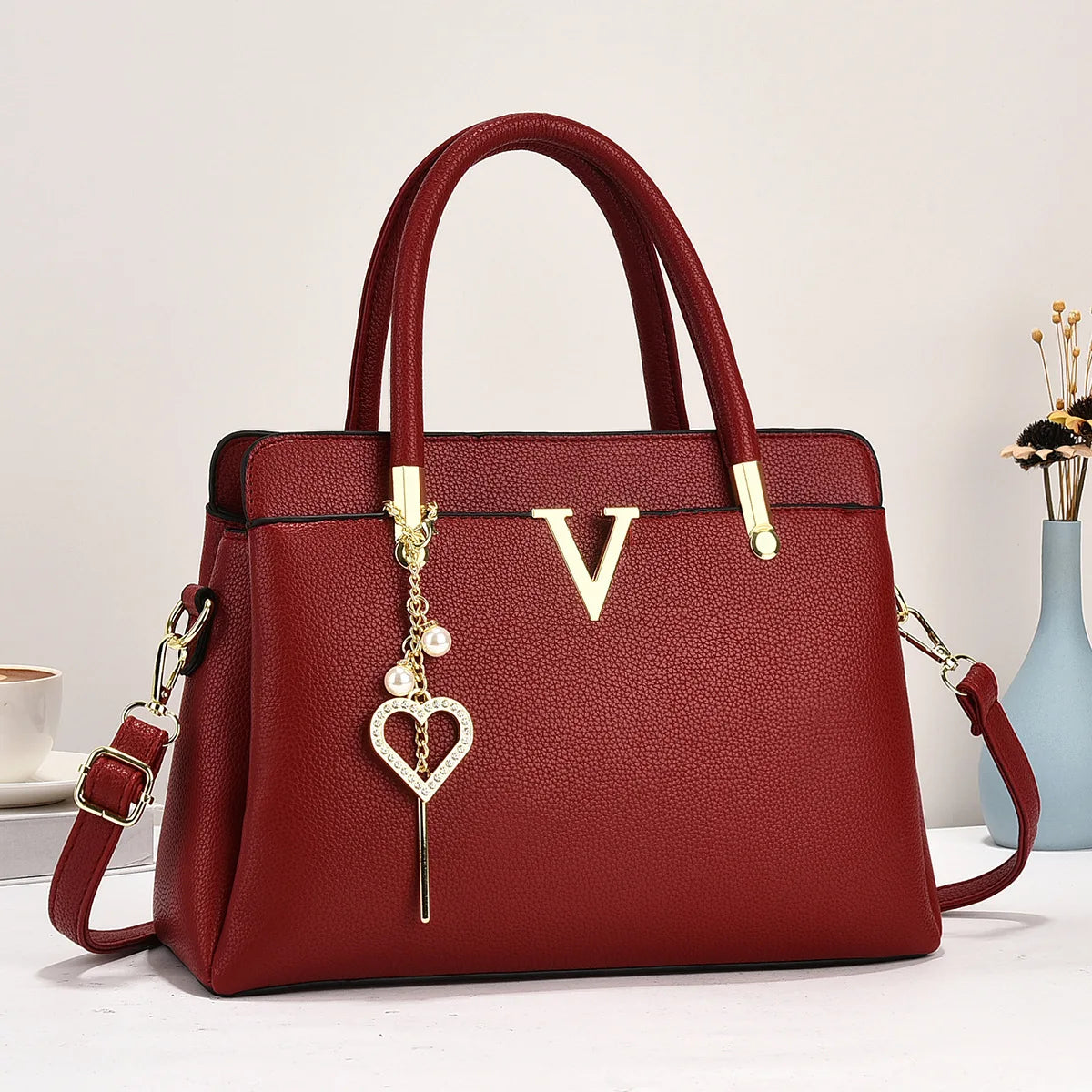 Women's Luxury Square Handbag – PU Leather Shoulder & Messenger Bag