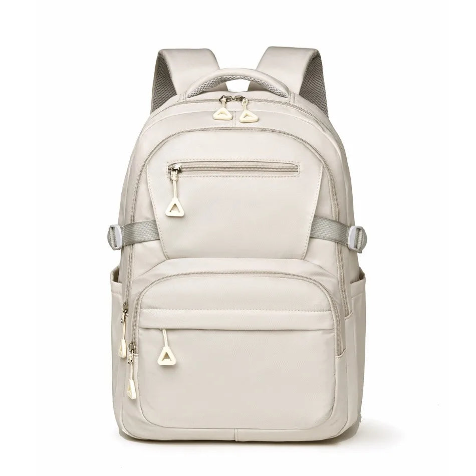 Schoolbag Junior High School Students Simple Peplum Shoulder Bags Campus Lightweight Large Capacity Travel Backpacks
