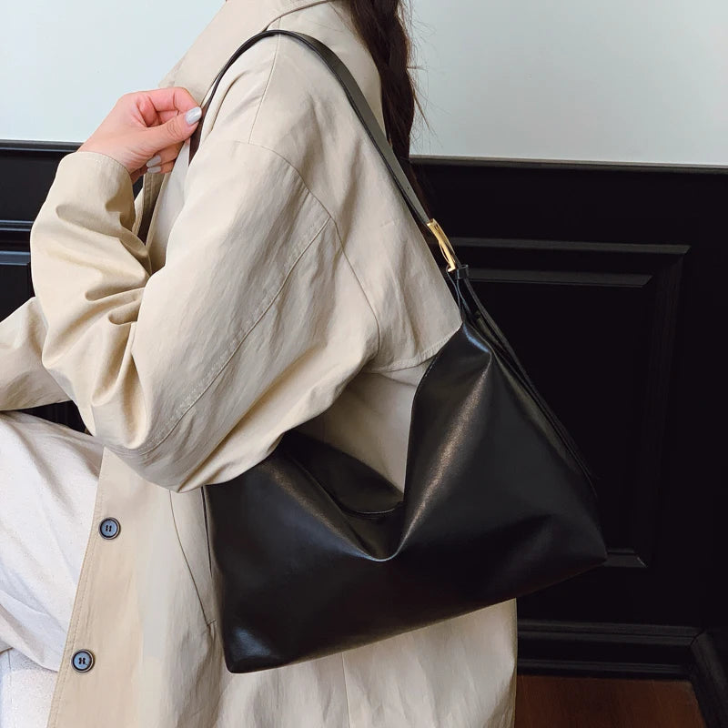 Crossbody Bags for Women Large Capacity Simple Design Handbags Solid Shoulder Bags Female Casual Travel Shopping Commuting Totes