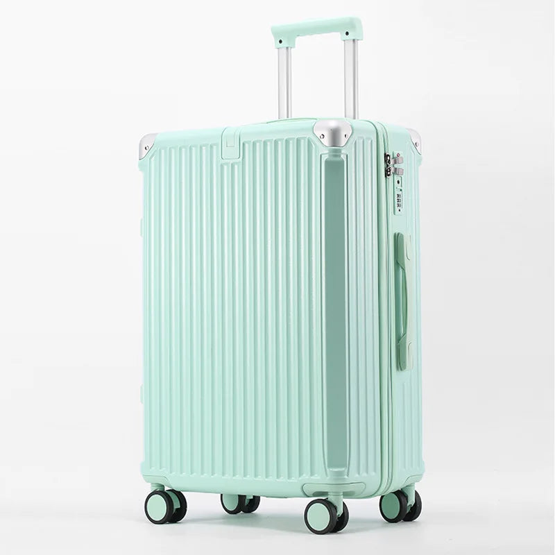 SUSHIMU Suitcase  Travel Suitcase Men 20 24 26 Carry-On Luggage Women PC   Frame Trolley Case