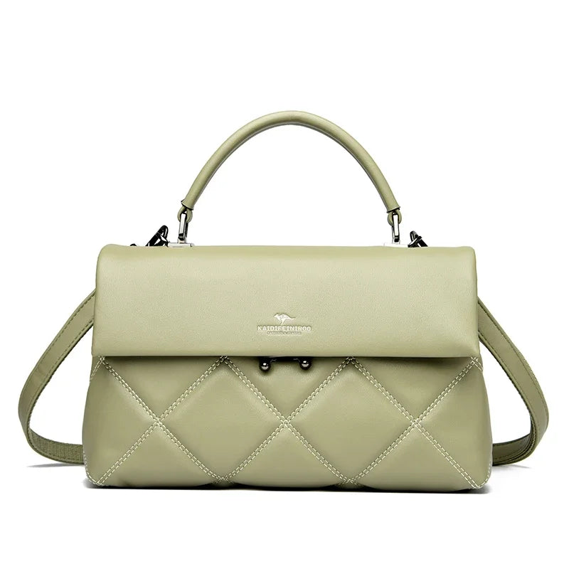 Women's Korean Style Soft PU Leather Crossbody Bag – Versatile Shoulder Handbag
