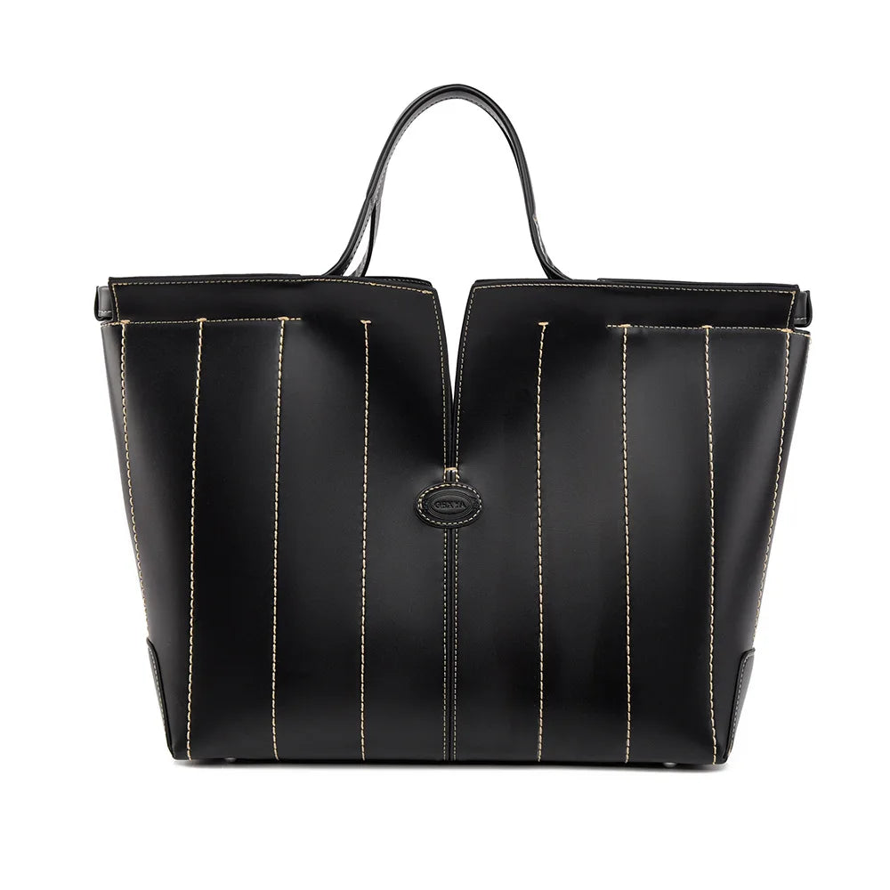Women's Tote Bag, Large-Capacity Briefcase, Simple Casual Bag, High-End Handbag, Shopping Bag, Outdoor Commuting Shoulder Bag