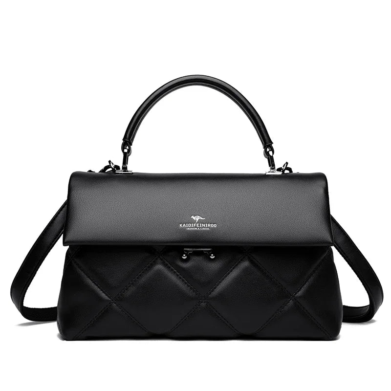Women's Korean Style Soft PU Leather Crossbody Bag – Versatile Shoulder Handbag