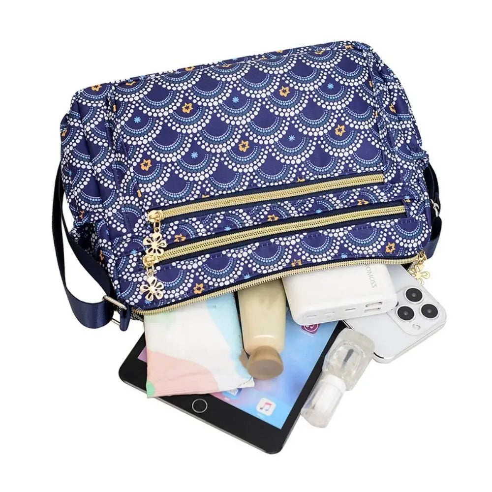 Women's Bag New Large-capacity Mummy Handbag Solid Color Waterproof Single-shoulder Diagonal Bag Elderly Oxford Totes